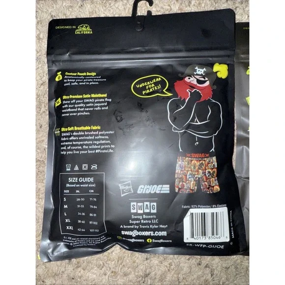 Lot Of 3 Variety SWAG Men's Boxer Briefs Underwear Size XXL 42-44 - Picture 3 of 4